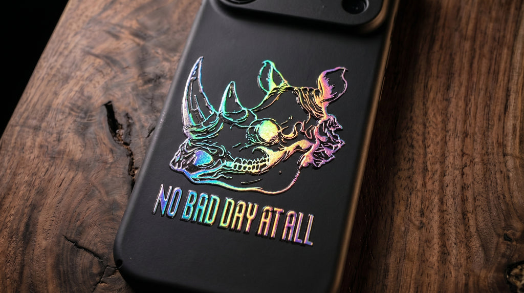 3D Wild Beasts - Rhino Phone Case – Raised Art Design ( A02 )