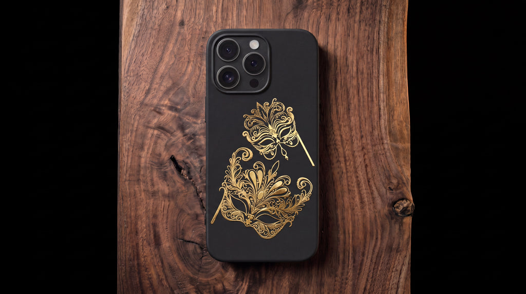 3D Carnival of Venice - Carnival Twins - Phone Case – Raised Art Design ( CV01 )