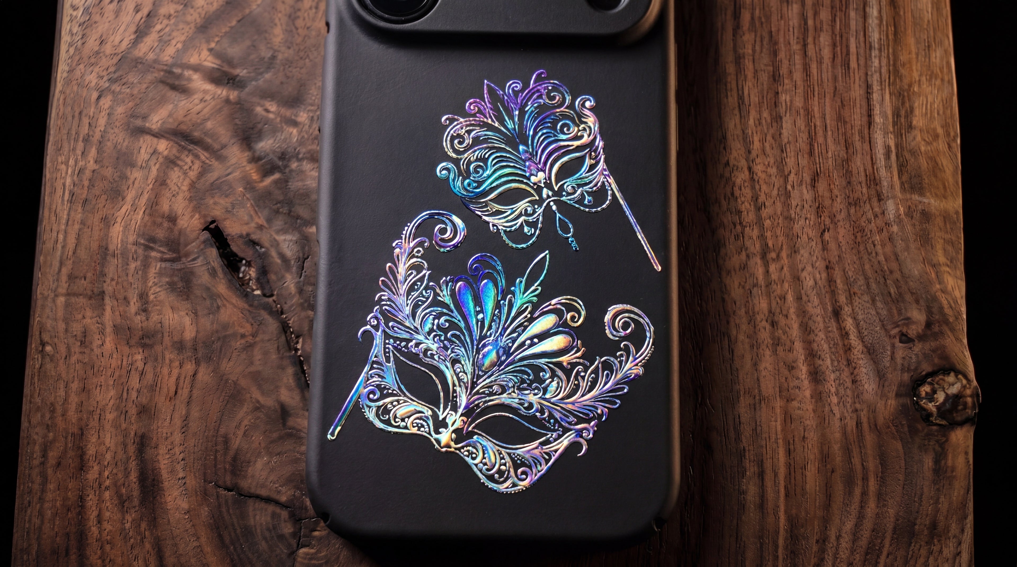 3D Carnival of Venice - Carnival Twins - Phone Case – Raised Art Design ( CV01 )