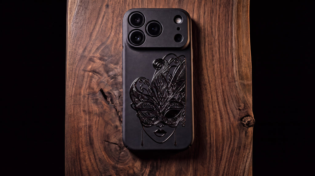 3D Carnival of Venice - Midnight Masquerade - Phone Case – Raised Art Design ( CV02 )