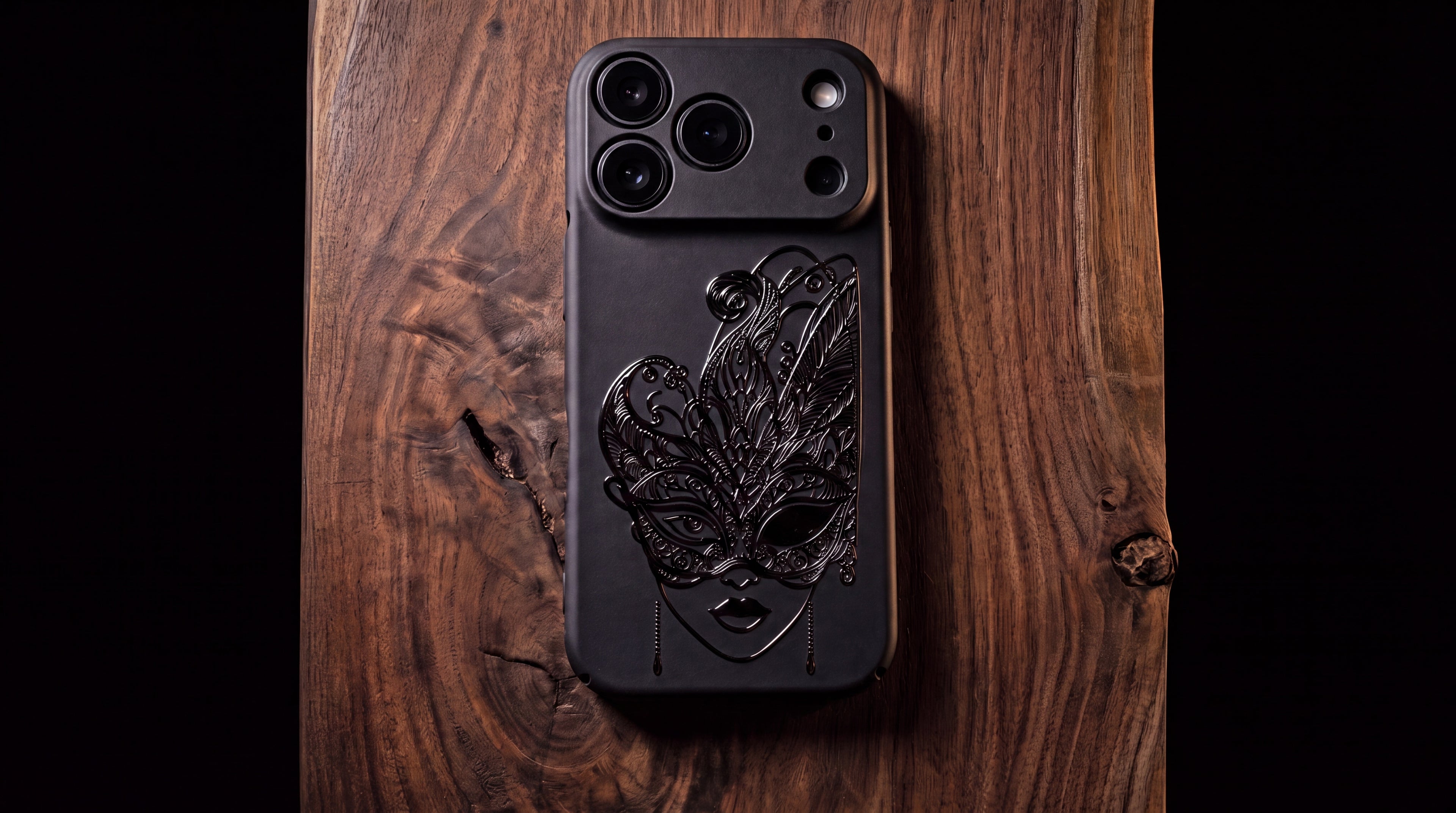 3D Carnival of Venice - Midnight Masquerade - Phone Case – Raised Art Design ( CV02 )