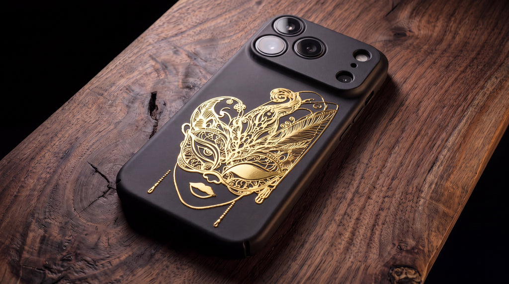 3D Carnival of Venice - Midnight Masquerade - Phone Case – Raised Art Design ( CV02 )