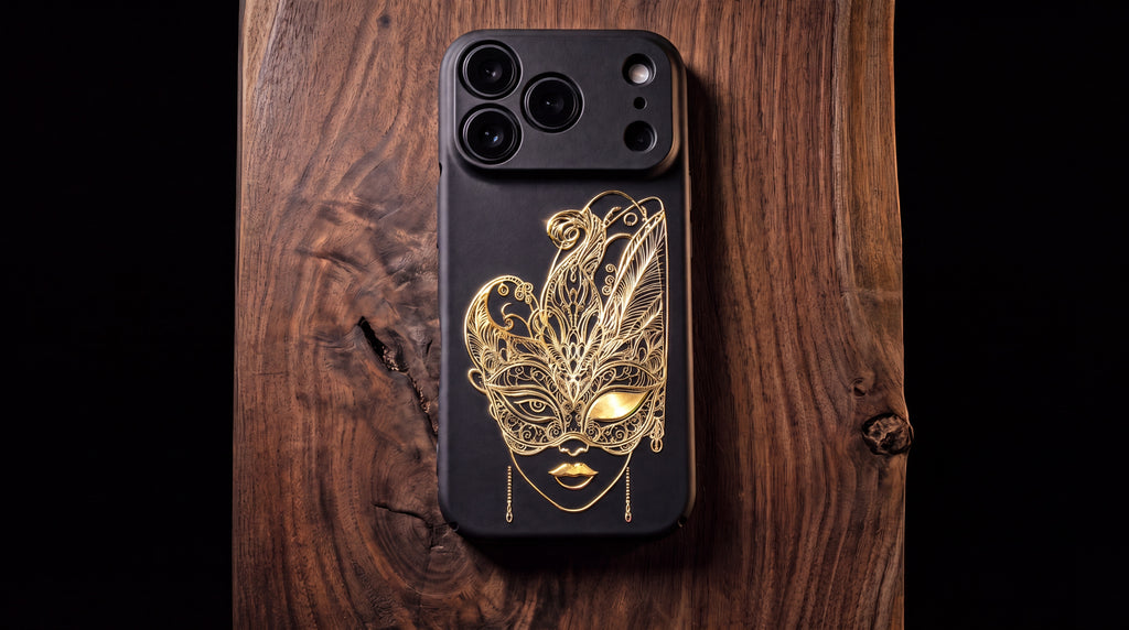 3D Carnival of Venice - Midnight Masquerade - Phone Case – Raised Art Design ( CV02 )