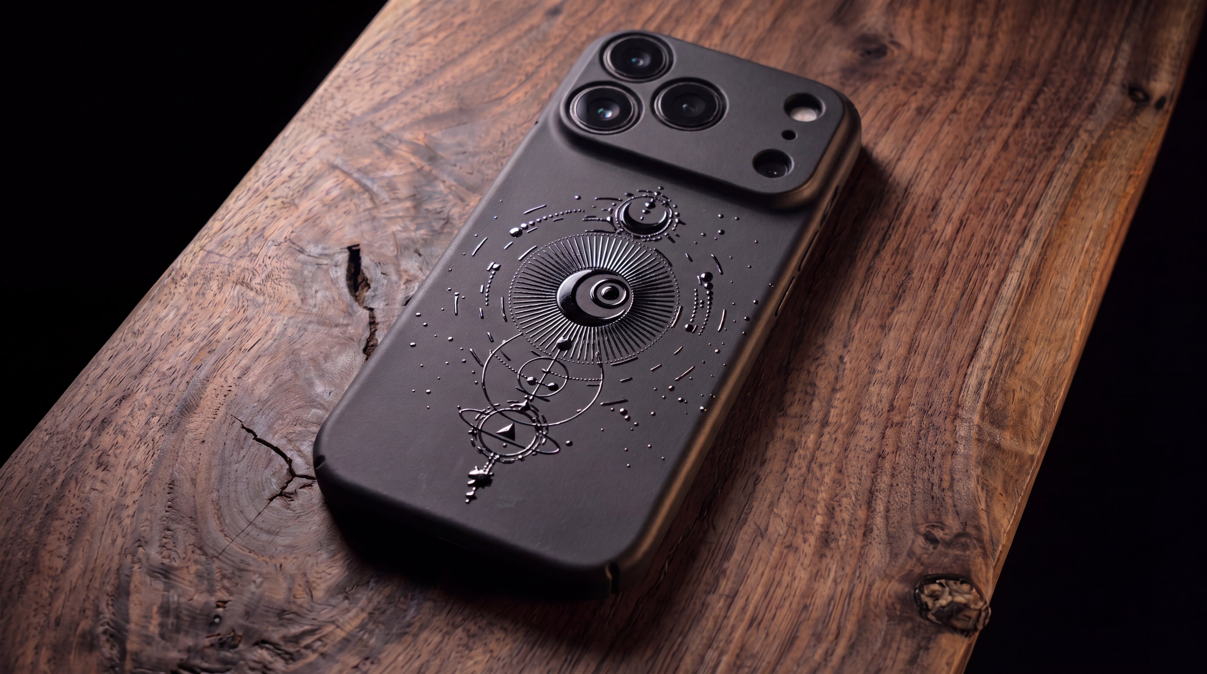 3D Mystical Symbols- Celestial Compass - Phone Case – Raised Art Design ( MP02 )