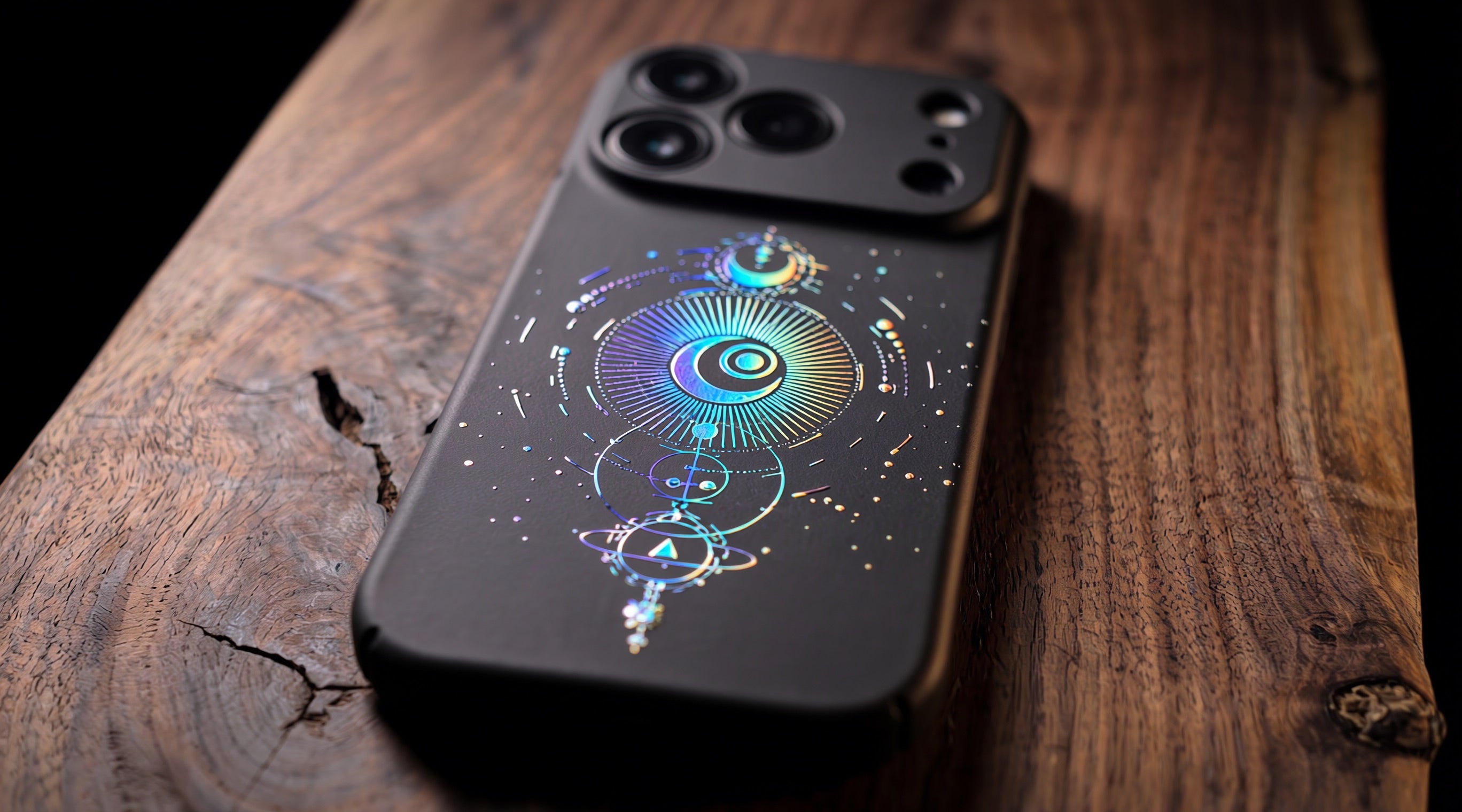 3D Mystical Symbols- Celestial Compass - Phone Case – Raised Art Design ( MP02 )