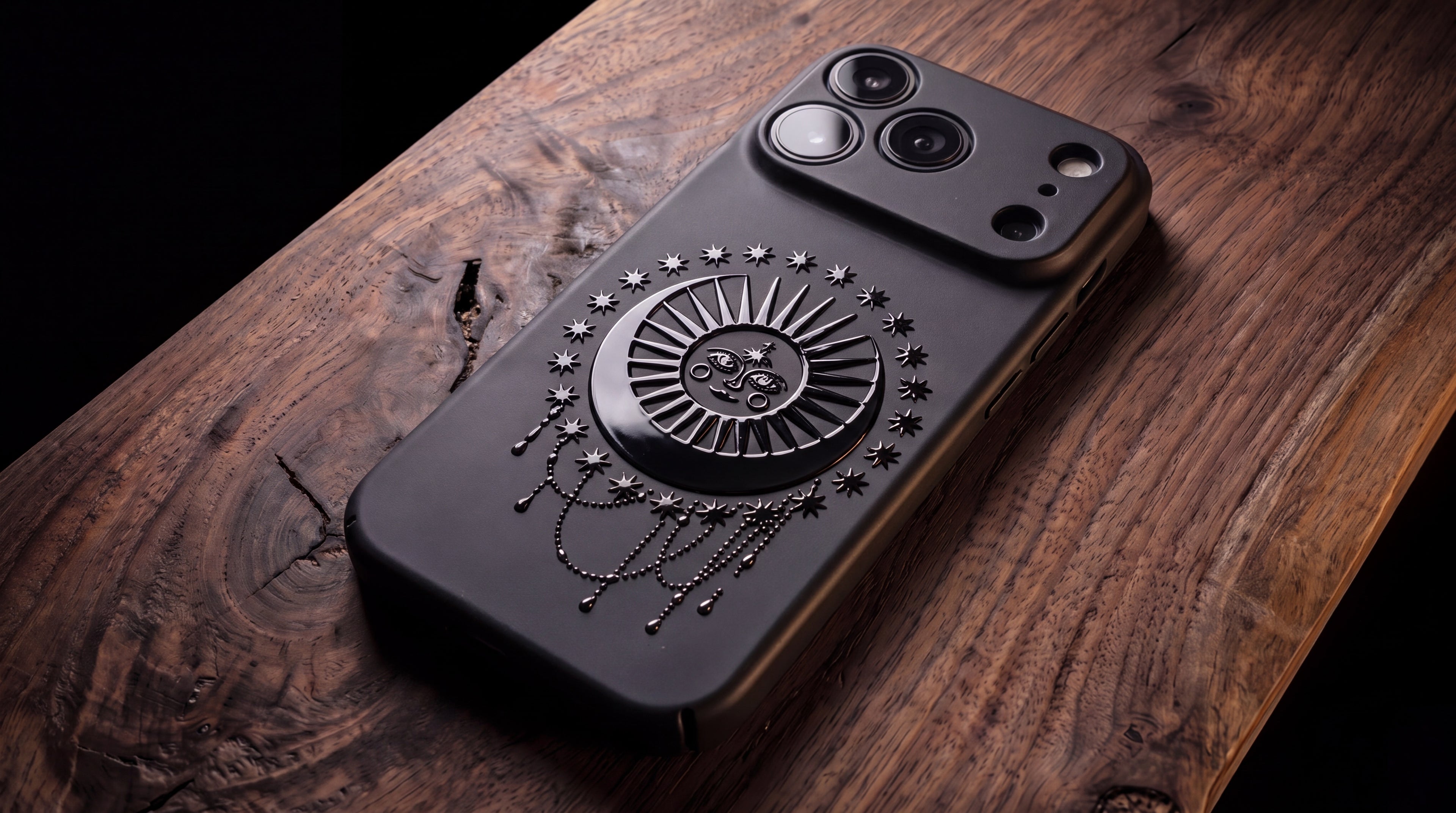 3D Mystical Symbols - Celestial Dreamweaver - Phone Case – Raised Art Design ( MP06 )