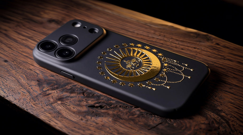 3D Mystical Symbols - Celestial Dreamweaver - Phone Case – Raised Art Design ( MP06 )