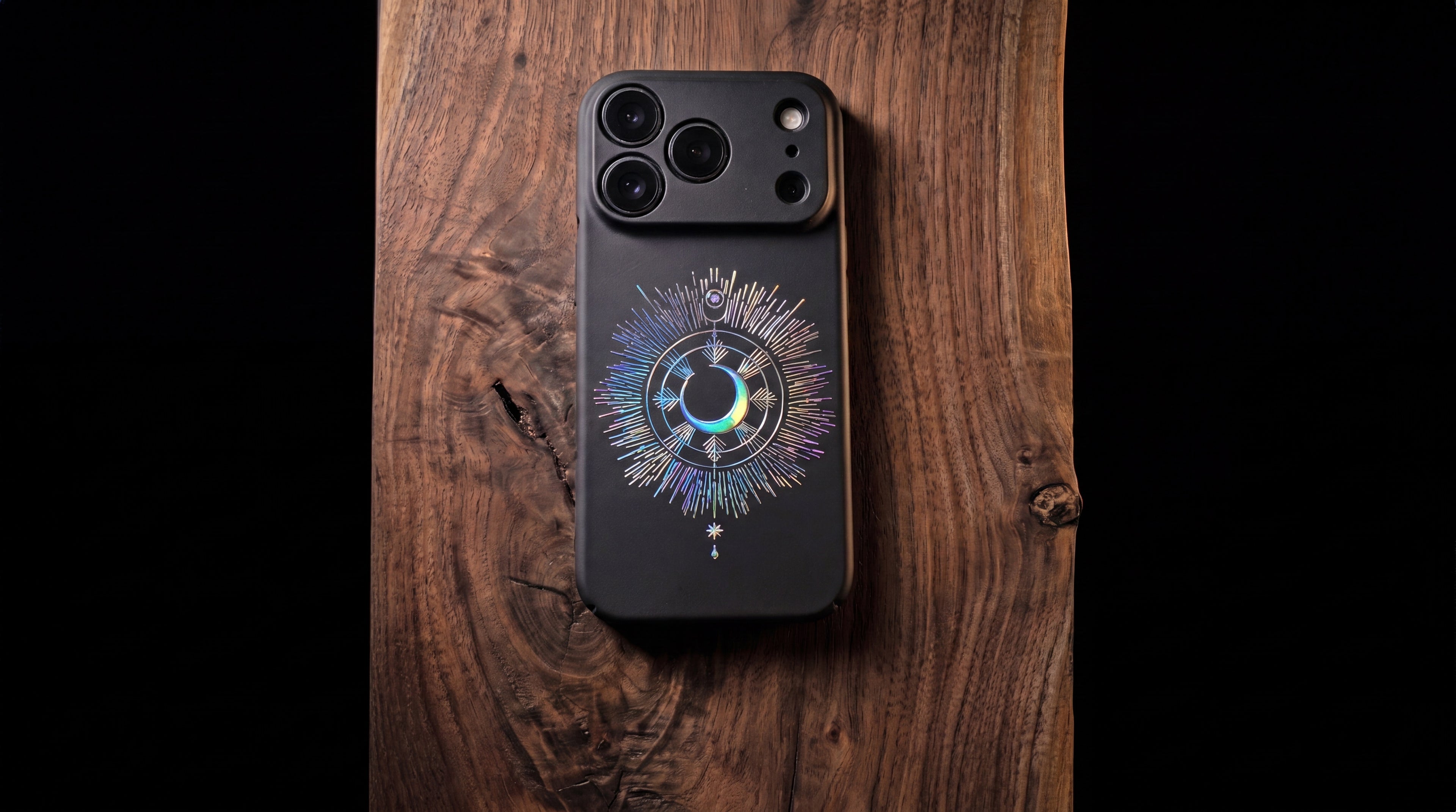3D Mystical Symbols - MoonScope - Phone Case – Raised Art Design ( MP08 )