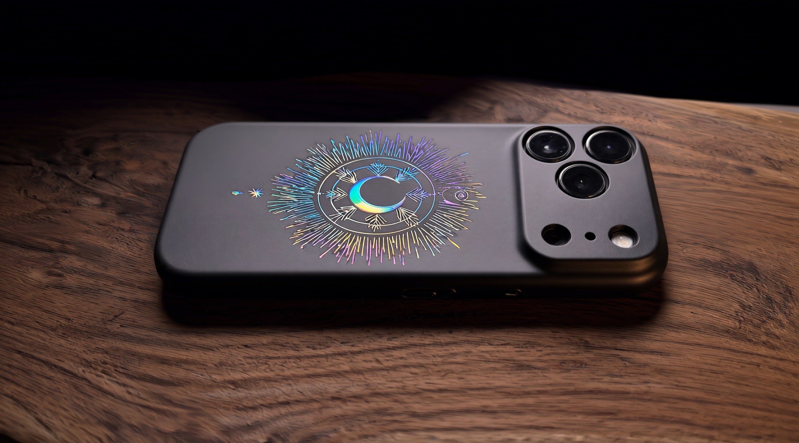 3D Mystical Symbols - MoonScope - Phone Case – Raised Art Design ( MP08 )