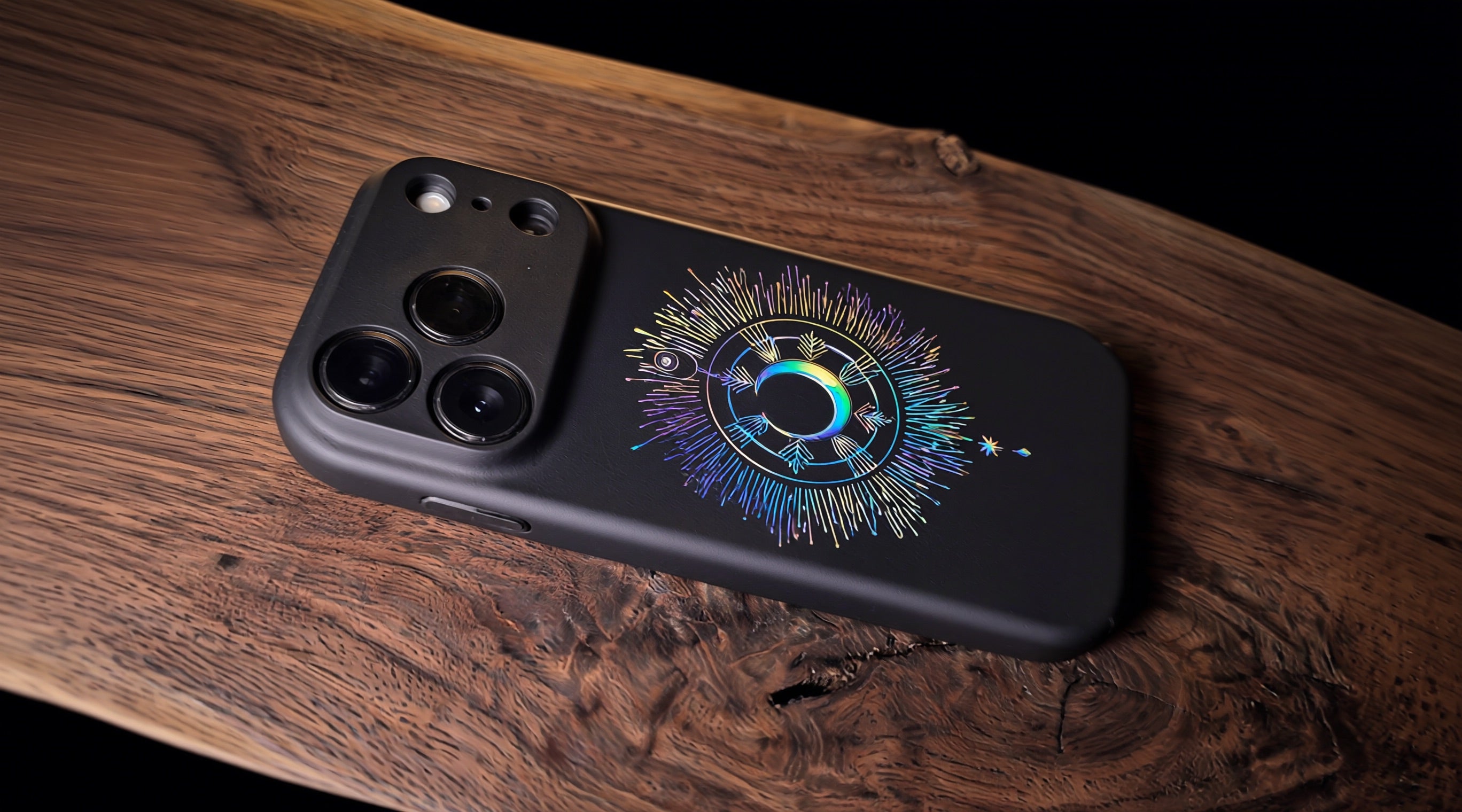 3D Mystical Symbols - MoonScope - Phone Case – Raised Art Design ( MP08 )