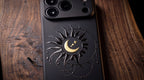 3D Mystical Symbols - Midnight Astrolabe - Phone Case – Raised Art Design ( MP09 )