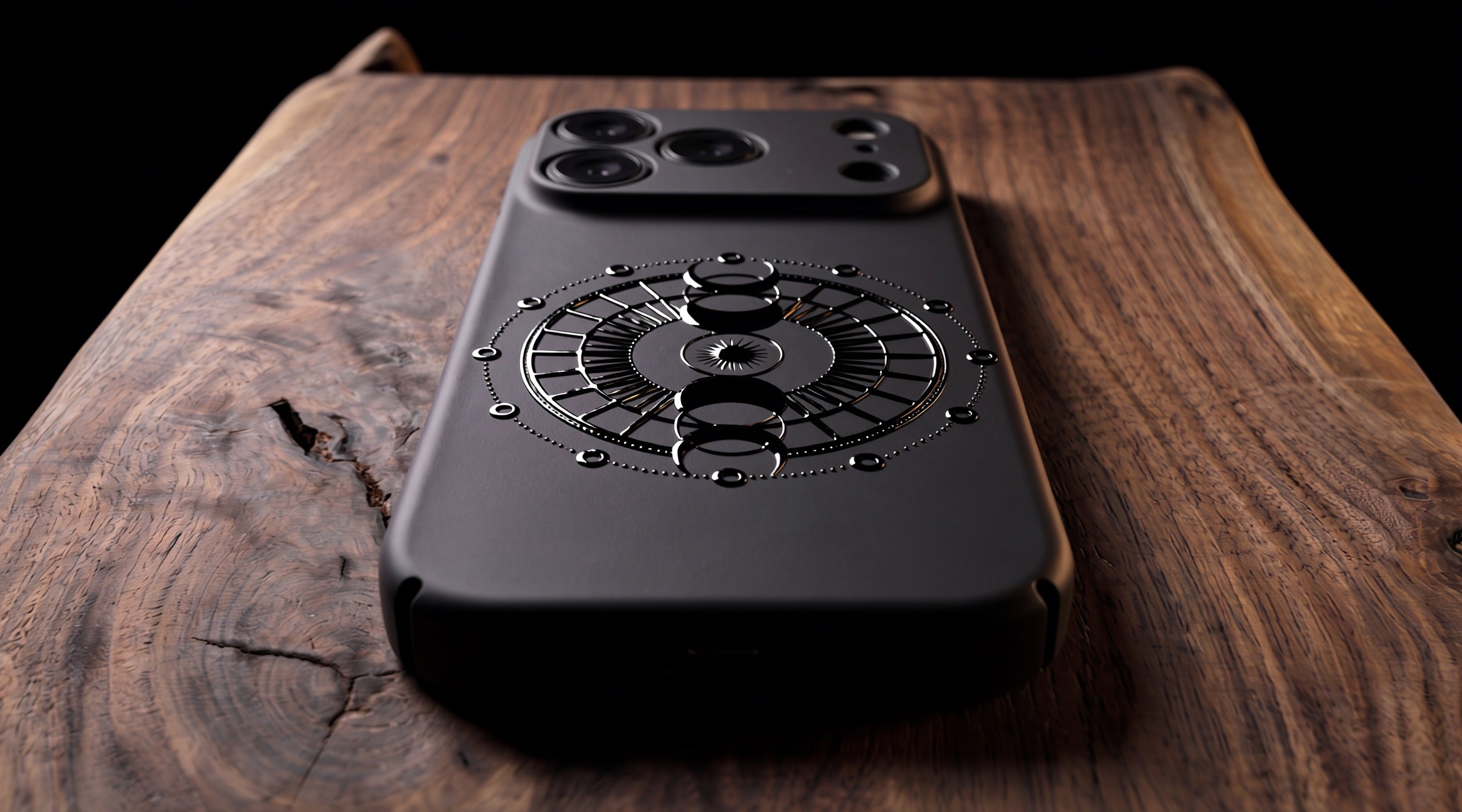 3D Mystical Symbols- Lunar Enchantment - Phone Case – Raised Art Design ( MP11 )