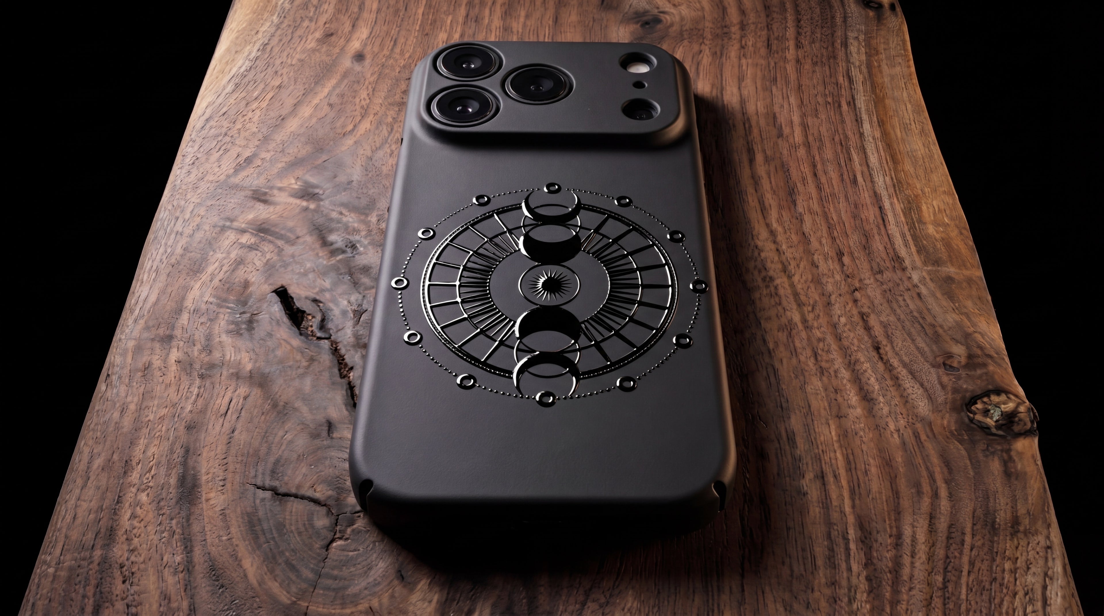 3D Mystical Symbols- Lunar Enchantment - Phone Case – Raised Art Design ( MP11 )
