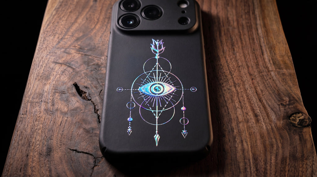 3D Mystical Symbols- Prism Eye - Phone Case – Raised Art Design ( MP12 )
