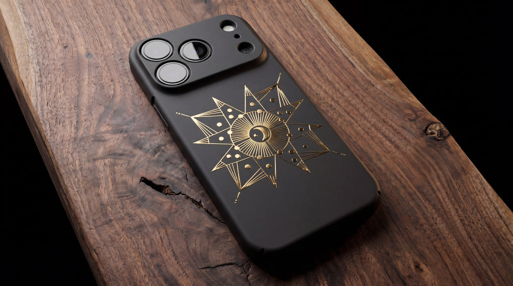 3D Mystical Symbols- Crescent Mystic - Phone Case – Raised Art Design ( MP03 )