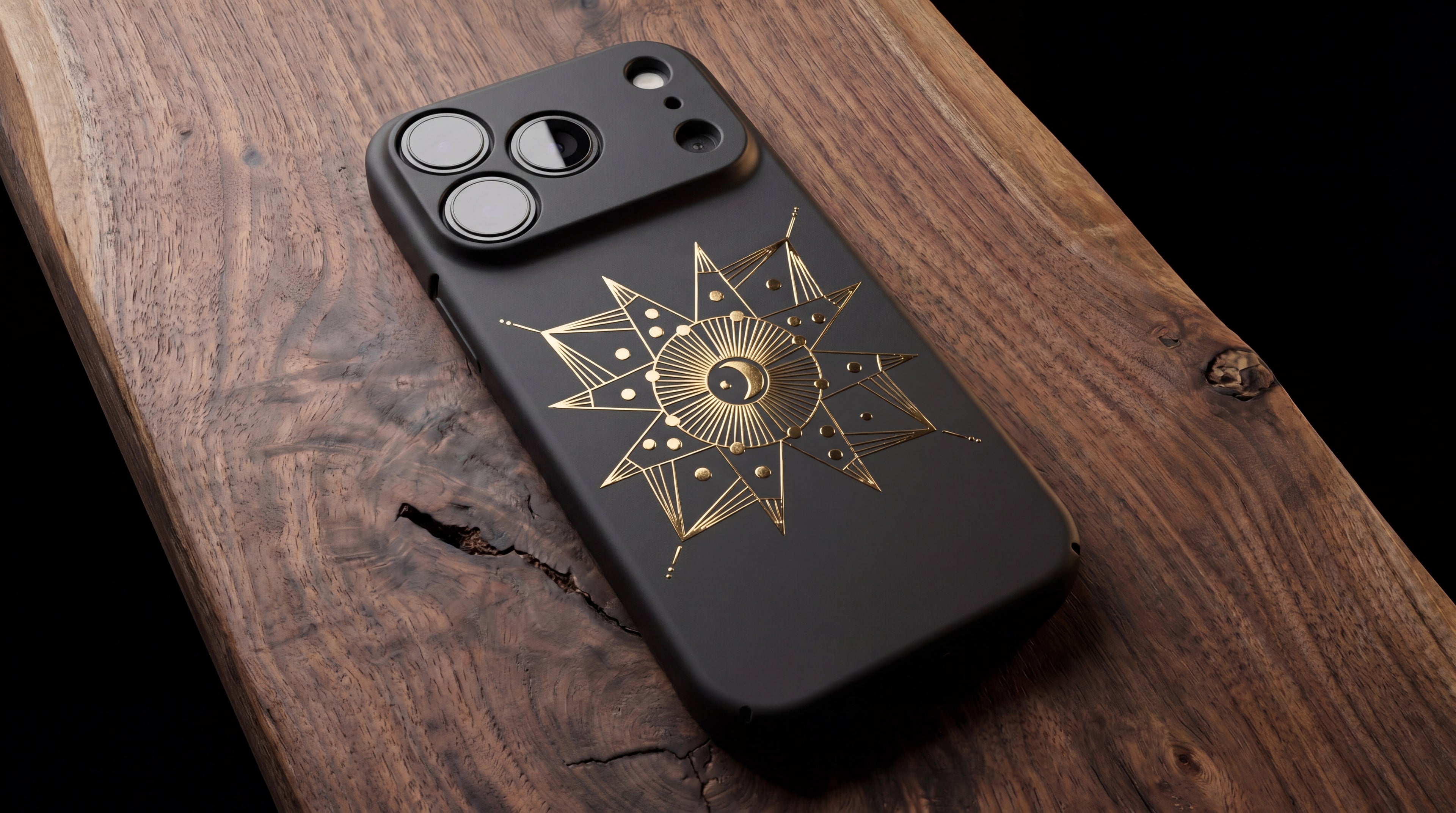 3D Mystical Symbols- Crescent Mystic - Phone Case – Raised Art Design ( MP03 )
