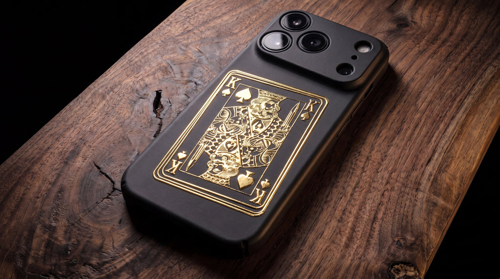 3D Poker card- The King - Phone Case – Raised Art Design ( PC02 )