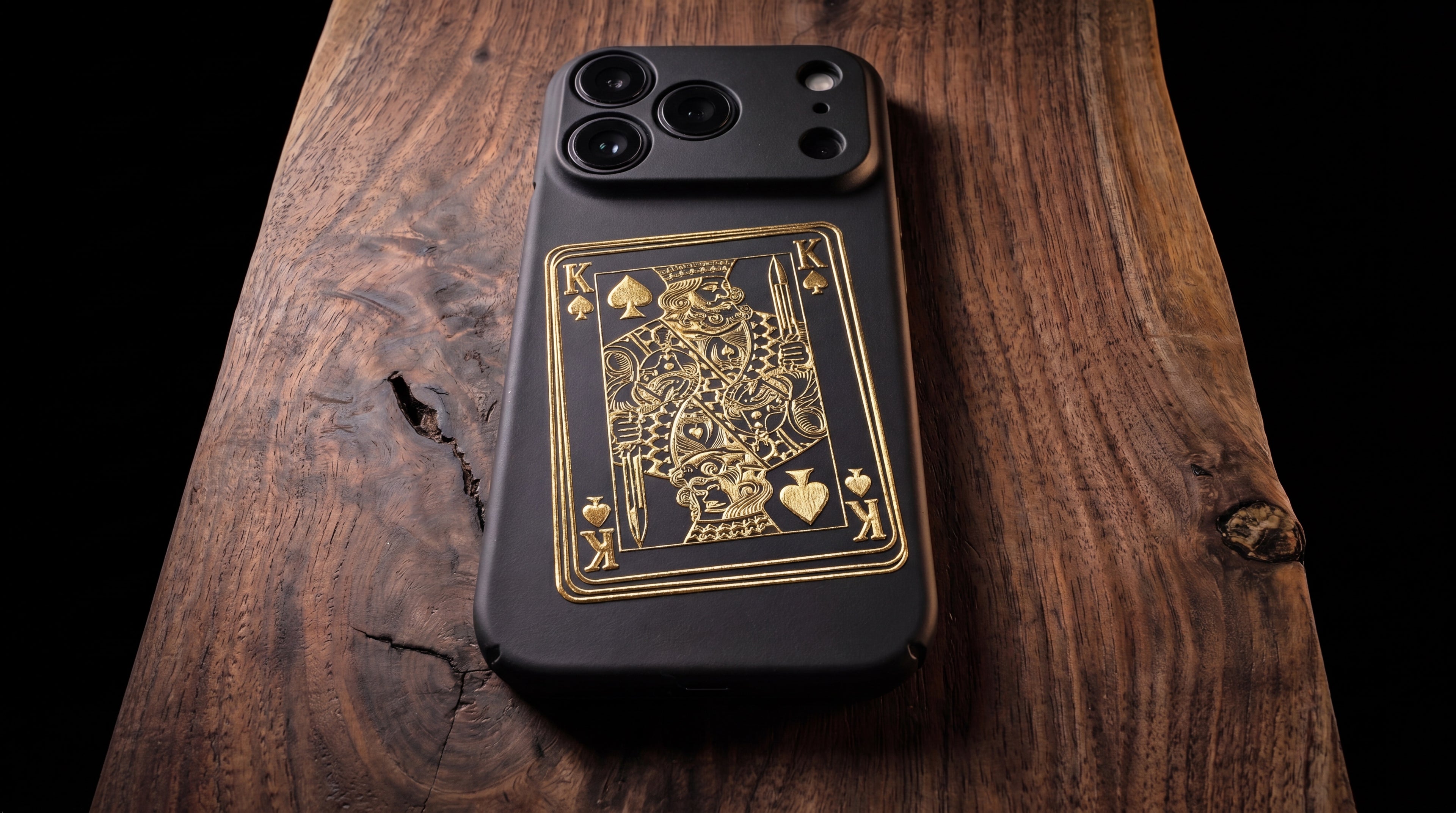 3D Poker card- The King - Phone Case – Raised Art Design ( PC02 )