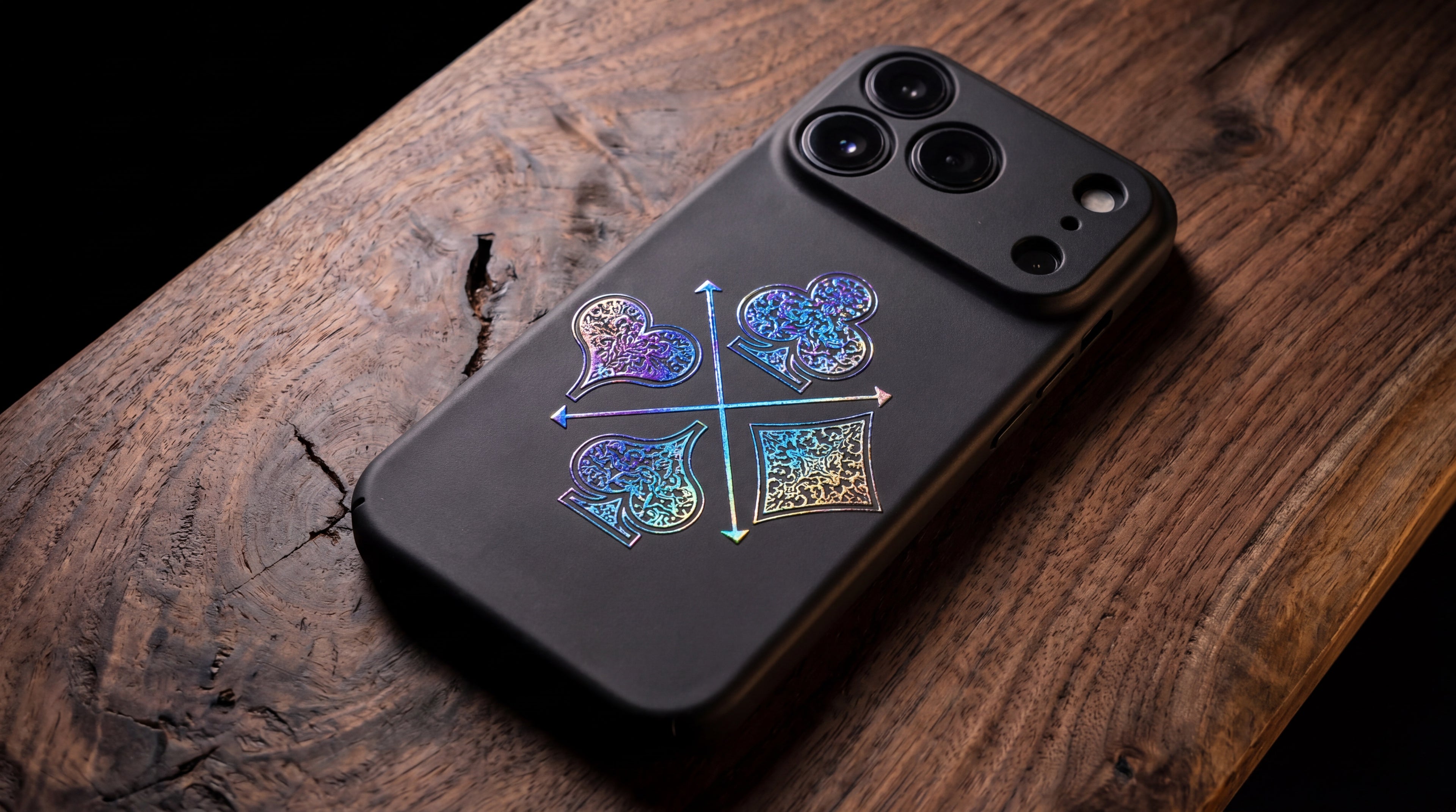 3D Poker card - Four Suits - Phone Case – Raised Art Design ( PC04 )