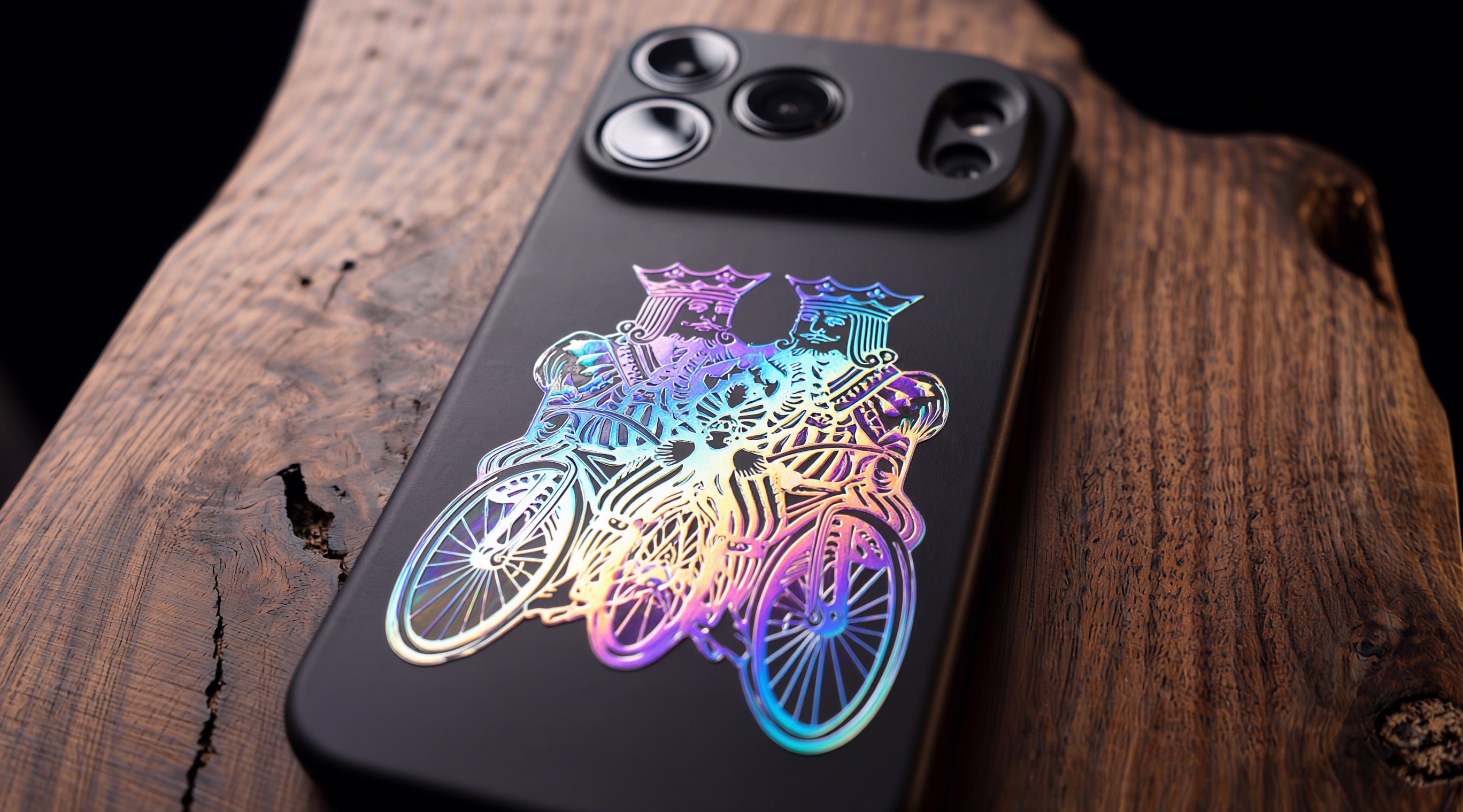 3D Poker card - King Riders- Phone Case – Raised Art Design ( PC06 )