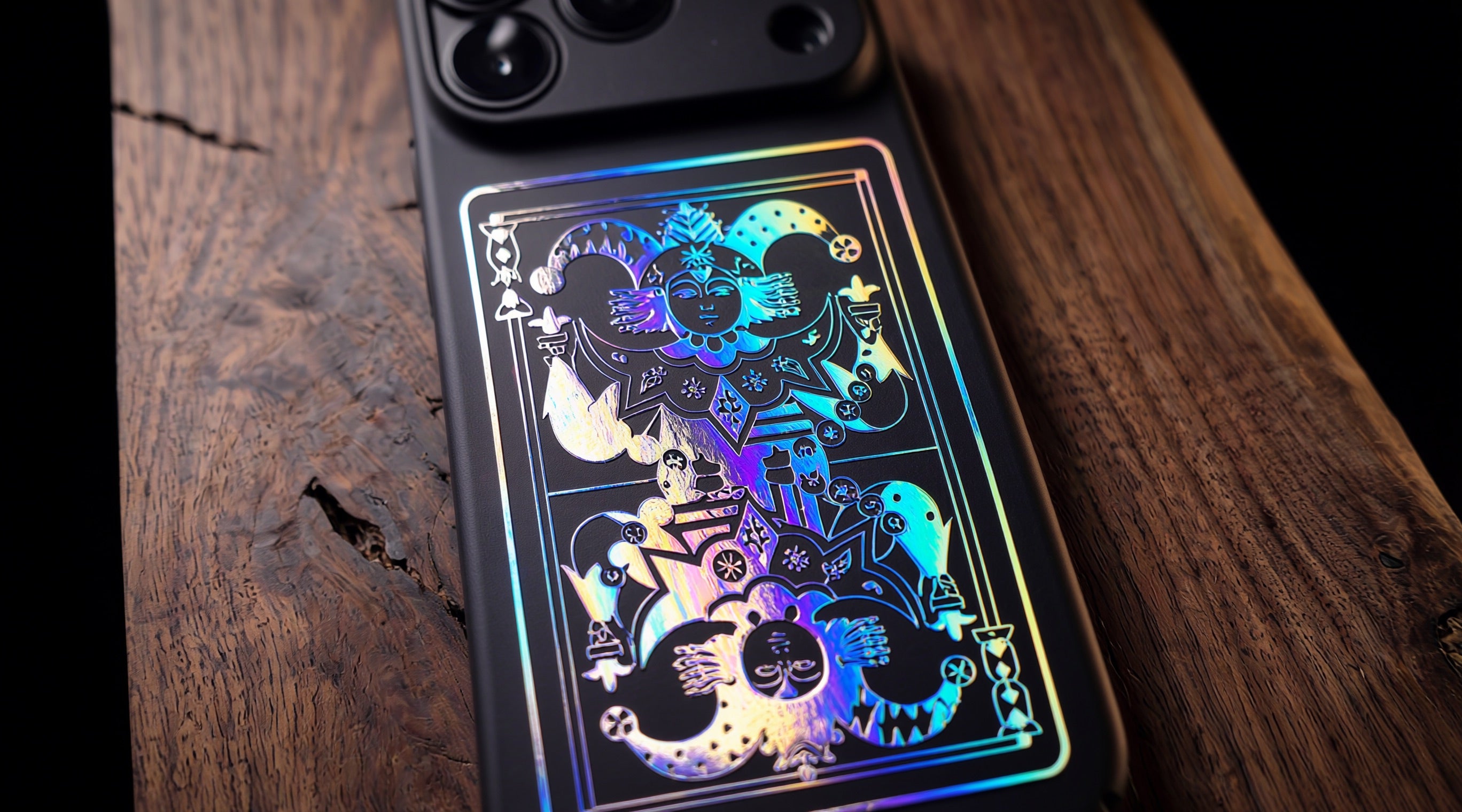 3D Poker card - Flush Joker - Phone Case – Raised Art Design ( PC08 )