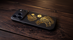 3D Two Frogs Phone Case –  Raised Art Design ( A01 )