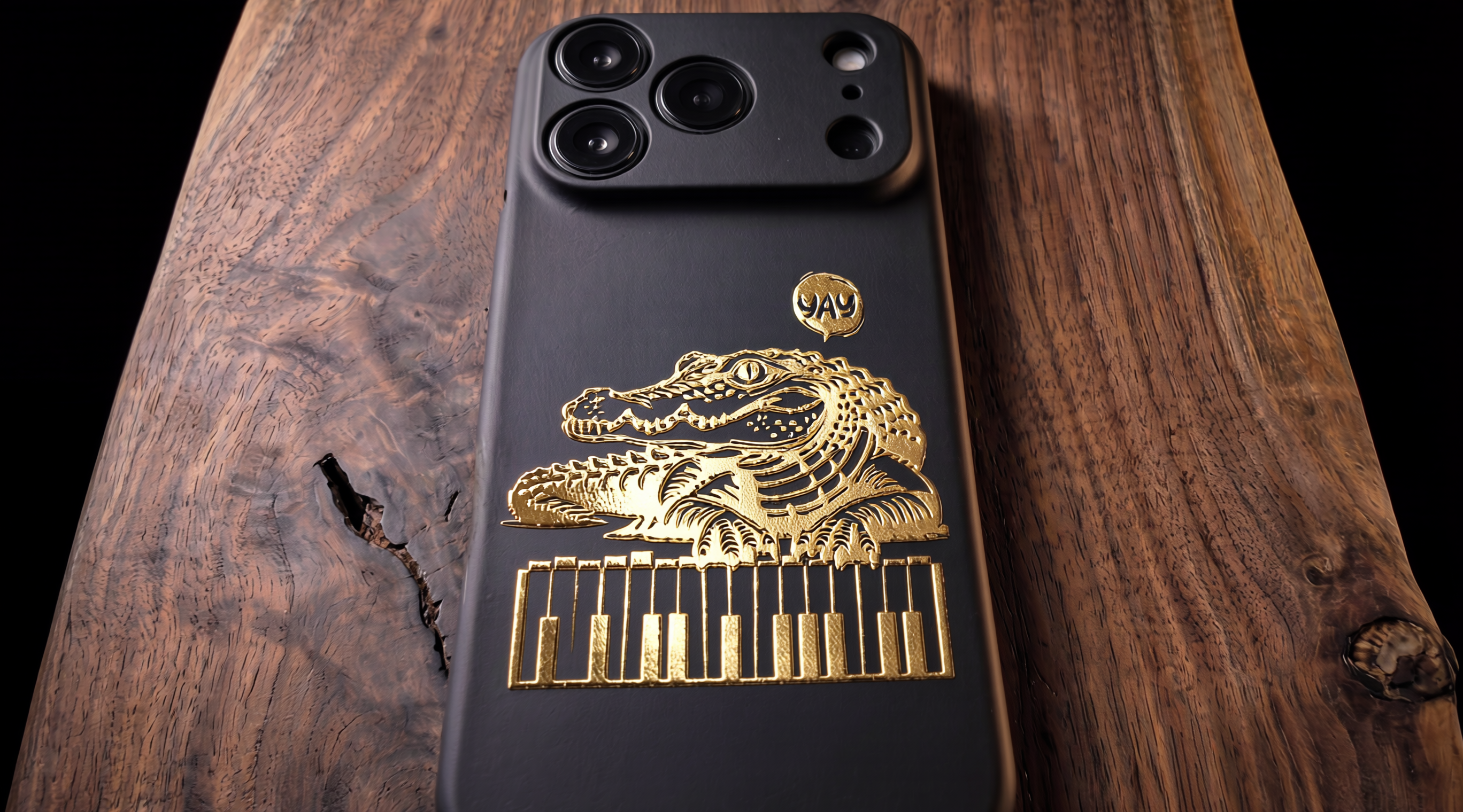 3D Wild Beasts - Frog playing piano Phone Case – Raised Art Design ( A05 )