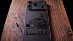 3D Wild Beasts - Frog playing piano Phone Case – Raised Art Design ( A05 )