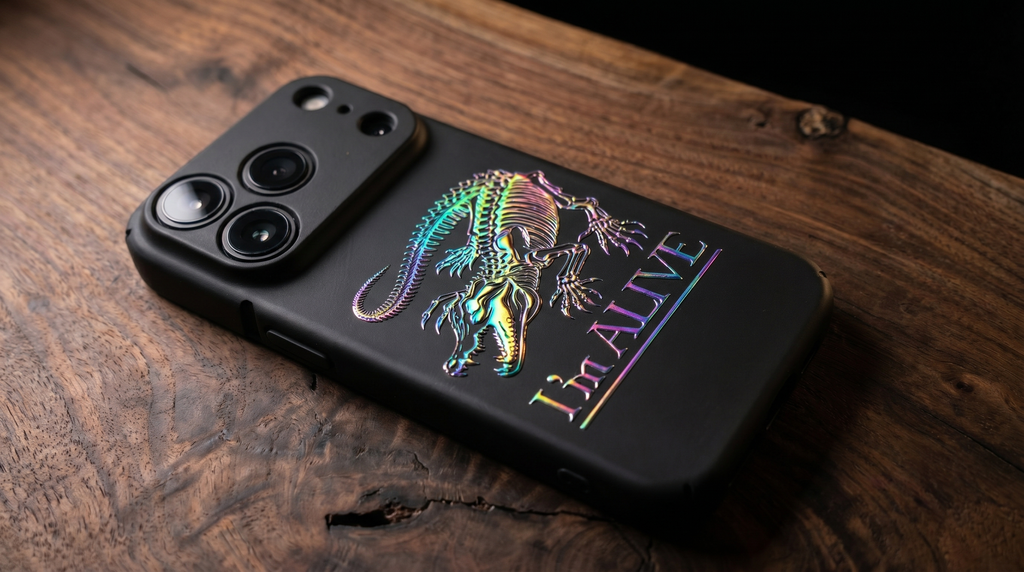 3D Wild Beasts - Alive crocodile Phone Case – Raised Art Design ( A06 )