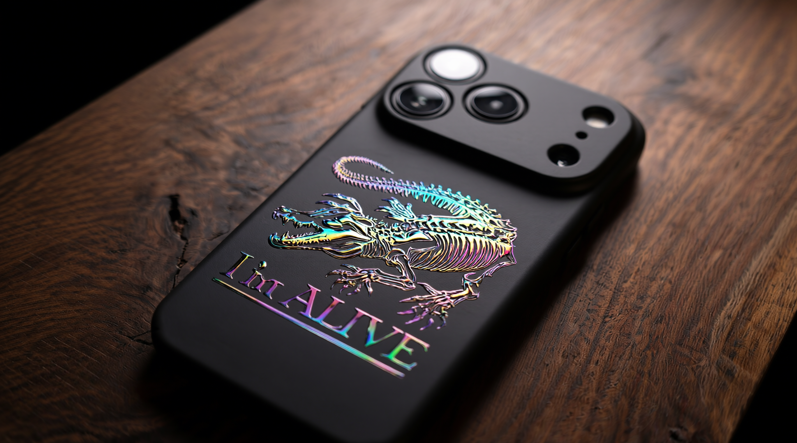 3D Wild Beasts - Alive crocodile Phone Case – Raised Art Design ( A06 )