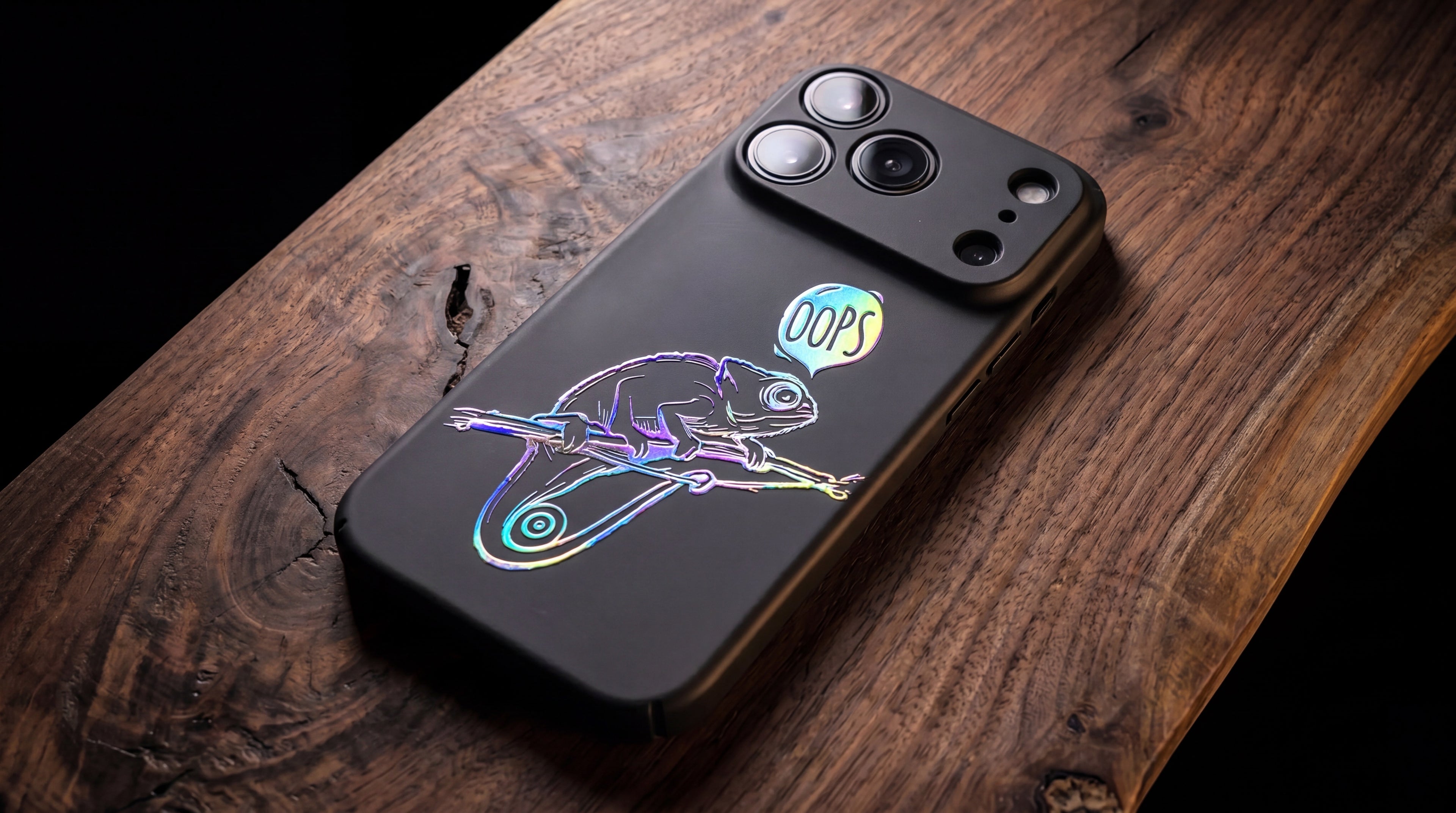 3D Wild Beasts - Lizard - Opps - Phone Case – Raised Art Design ( A10 )